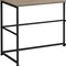 Homeroots 40" Taupe and Black Wood and Metal Sled Computer Desk 489832 - alternate 5