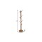 Homeroots 67in Brown Solid Wood Ten Hook Freestanding Coat Rack 724375 - alternate 4