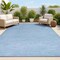 Jonathan Y Ethan Modern Flatweave Solid Blue 4 ft. x 6 ft. Indoor/Outdoor Area Rug TSN100B-4 - alternate 1