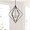 Vaxcel Brady 4 Light Black and Satin Brass Contemporary Geometric Cage Pendant Light P0389 - alternate 8
