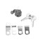 Defender Security Mailbox Lock, Tumbler Lock, Keyed Key, Steel, Nickel S 4140 - alternate 5