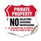Signmission Private Property Shield Label Set No Sol, 12 inch X 12 inch, Vinyl Decal, 2PK SHI-D-2PACK-12-439 - alternate 1