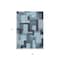 Homeroots 5' X 8' Sky Blue Denim Blue And Gray Geometric Washable Indoor Outdoor Area Rug 613236 - alternate 7