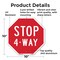 Signmission Stop 4-way, 10 Inch X 10 Inch, Aluminum Metal Signs OC-A-10-8 - alternate 5