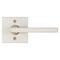 Kwikset Signature Series 154HFL SQT15 Passage Closet Lever, 41532 in L Lever, Satin Nickel 720HFL SQT-15 - alternate 4