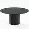 Homeroots 60" Black Solid Wood Pedestal Base Round Top Dining Table 721056 - alternate 1