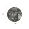 Homeroots 8' Black Gray And Ivory Round Abstract Washable Indoor Outdoor Area Rug 596844 - alternate 7