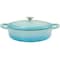 Crock-Pot Crock Pot Artisan 5 Quart Enameled Cast Iron Braiser Pan with Lid in Gradient Aqua Blue 125298.02R - alternate 1