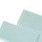 Apollo Tile Blizzard Blue 3 in x 6 in Glass Glossy Wall Subway 5 sqft/case, 40PK APLA88047 3X6A - alternate 6
