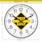 Infinity Instruments Prosaic ITC Work Safely Wall Clock, Black, 12 in 14529BK-4585 - alternate 5