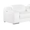 Homeroots White Italian Leather 4 Power Reclining L Shaped Eight Piece Corner Sectional With Console 544998 - alternate 12