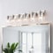 Jonathan Y Irving 40" 6-Light Seeded Glass/Iron Modern Contemporary LED Vanity Light, Nickel JYL7621A - alternate 11