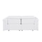Homeroots 73in White and Black Italian Leather Power Reclining Loveseat 720489 - alternate 9