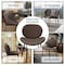 Leisuremod Servos Dining Side Chair in Upholstered Faux Leather & Powder Coated Iron Frame, Elephant Grey SCBL-22DGR - alternate 9