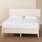 Baxton Studio Primrose Mid-Century Ivory Fluted Wood King Size Platform Bed 249-13819-ZORO - alternate 7
