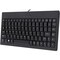 Adesso Adesso EasyTouch AKB-110B Mini Keyboard - PS/2, USB - 87 Keys - Black AKB-110B - alternate 1