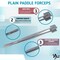A2Z Scilab Lab Paddle Forceps with Wide Square Smooth Pads Stainless Steel Lab Tweezers - 8 inches A2Z-ZR1142 - alternate 8
