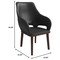 Leisuremod Vivara Collection Modern Dining Chair in Dark Grey VC23DGR - alternate 10