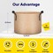 Ipower 25 Gallon Tan Grow Bags, Garden Planting Nonwoven Fabric Pots, 5PK GLGROWBAG25X5TANV5 - alternate 7