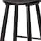 Homeroots 30" Black Solid Wood Backless Bar Height Bar Chair 632442 - alternate 6