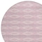 Homeroots 8' Pink Ivory And Gray Round Geometric Washable Indoor Outdoor Area Rug 599648 - alternate 7