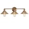 Jonathan Y July 26.5" 3-Light Industrial Farmhouse Metal Vanity Light, Brass Gold JYL7431A - alternate 1