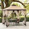 Sunjoy 9.5 ft x 9.5 ft Beige and Brown 2-tone Steel Gazebo A101011140 - alternate 1