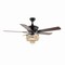 Jonathan Y Opal 52" 3-Light Farmhouse Rustic Wood Bead Shade LED Ceiling Fan With Remote, Black JYL9617A - alternate 13