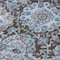 Homeroots 3' X 5' Chocolate And Aqua Damask Washable Indoor Outdoor Area Rug 603731 - alternate 8