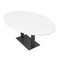 Skutchi Designs Oval Conference Table With Power Unit, 48 in W, 72 in L, White HAR-OVL-48X72-DOU.BK-W960-NA - alternate 1