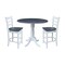 Whitewood Industries Extension Dining Tables, 45 in L, 38 in H, Parawood Top K05-42DPT-6B-S61722 - alternate 1