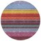 Homeroots 8' Lavender Blush And Blue Round Striped Washable Indoor Outdoor Area Rug 614811 - alternate 7