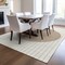 Homeroots 3' X 5' Ivory And Brown Striped Washable Indoor Outdoor Area Rug 597169 - alternate 8