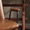 Homeroots 23" Brown Faux Leather Swivel Arm Chair 526382 - alternate 7