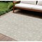 Homeroots 8' X 10' Beige And Ivory Geometric Washable Indoor Outdoor Area Rug 595706 - alternate 1