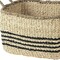 Homeroots Set of Two Natural And Black Rattan Basket, 2PK 392163 - alternate 9