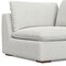 Homeroots 44" Gray Fabric Modular Sofa With Brown Legs 641030 - alternate 8