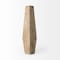 Homeroots 19" Natural Geometric Cylinder Solid Wood Table Vase 397505 - alternate 7