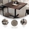 Flash Furniture Bennett 36 in Square Solid Wood Indoor Tabletop in Dark Brown with 30 in x 30 in Dining Height GSF-SQ36-DKBRN-T3030-GG - alternate 9