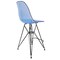 Leisuremod Cresco Acrylic Barstool - Modern ABS Plastic Counter Stool with Steel Legs & Footrest CRBL-30TBU - alternate 6