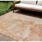 Homeroots 8' X 10' Salmon Abstract Washable Indoor Outdoor Area Rug 607815 - alternate 1