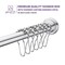 Anzzi 35-55 Inches Shower Curtain Rod with Shower Hooks in Brushed Nickel AC-AZSR55BN - alternate 8
