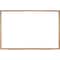 Ghent Dry Erase Board, Plastic, 36 5/8 in, 60 5/8 in, Wood Frame, White, Gloss M2W-35-4 - alternate 1