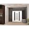 Vdomdoors Front Exterior Prehung Aluminum Double Doors Ronex1055 Teak 1 Sidelight Mirrored Clear Glass 1 RONEX1055DEXD-OAK-W72+16xH96-LH-O - alternate 3