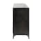 Homeroots 40in Black Iron Sideboard with Two Glass Doors 392000 - alternate 8