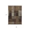 Homeroots 8' X 10' Chocolate Ivory And Gold Striped Washable Indoor Outdoor Area Rug 613160 - alternate 9