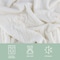 Lavish Home Cable Knit Throw Blanket 50x60 Soft & Cozy Blanket Throws with Cable Knit Pattern & Warm Sherpa 66-THROW60-I - alternate 10