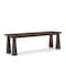 Homeroots 60" Dark Brown Solid Wood Bench 606730 - alternate 4