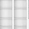 Homeroots Set of Three White Wood Eleven Tier Modular Bookcase with Two Doors, 3PK 546630 - alternate 7