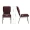 Flash Furniture 18.5"W Church Chair - Plum Fabric w/ Book Rack, 4PK 4-FD-CH02185-GV-005-BAS-GG - alternate 8